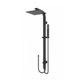Nero Rain Square Shower System - Double Hose Matte Black